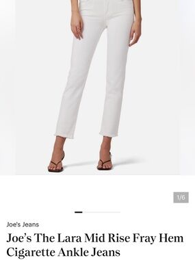 Joe’s white jeans size 34